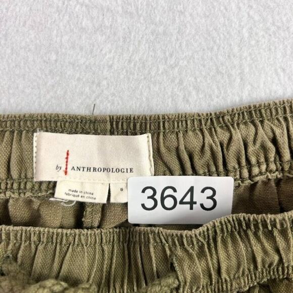 By anthropologie Pant Women Small Green Drawstring Elastic Atleisure Lightweight - Picture 6 of 16